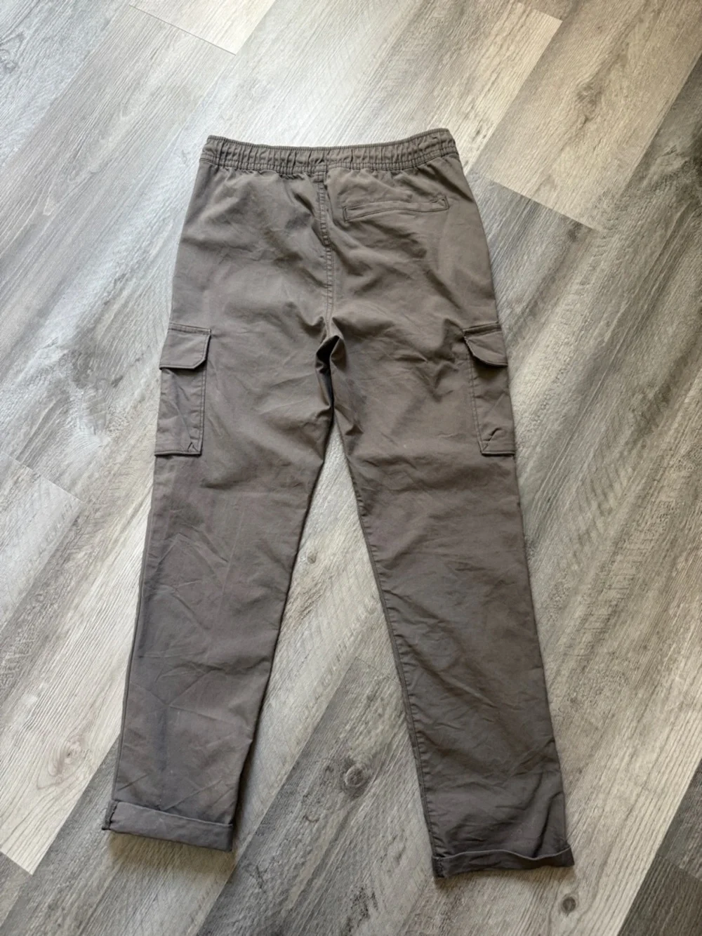 Cargo Pants Quick Dry Tech Taper Boys Large Gray Elastic